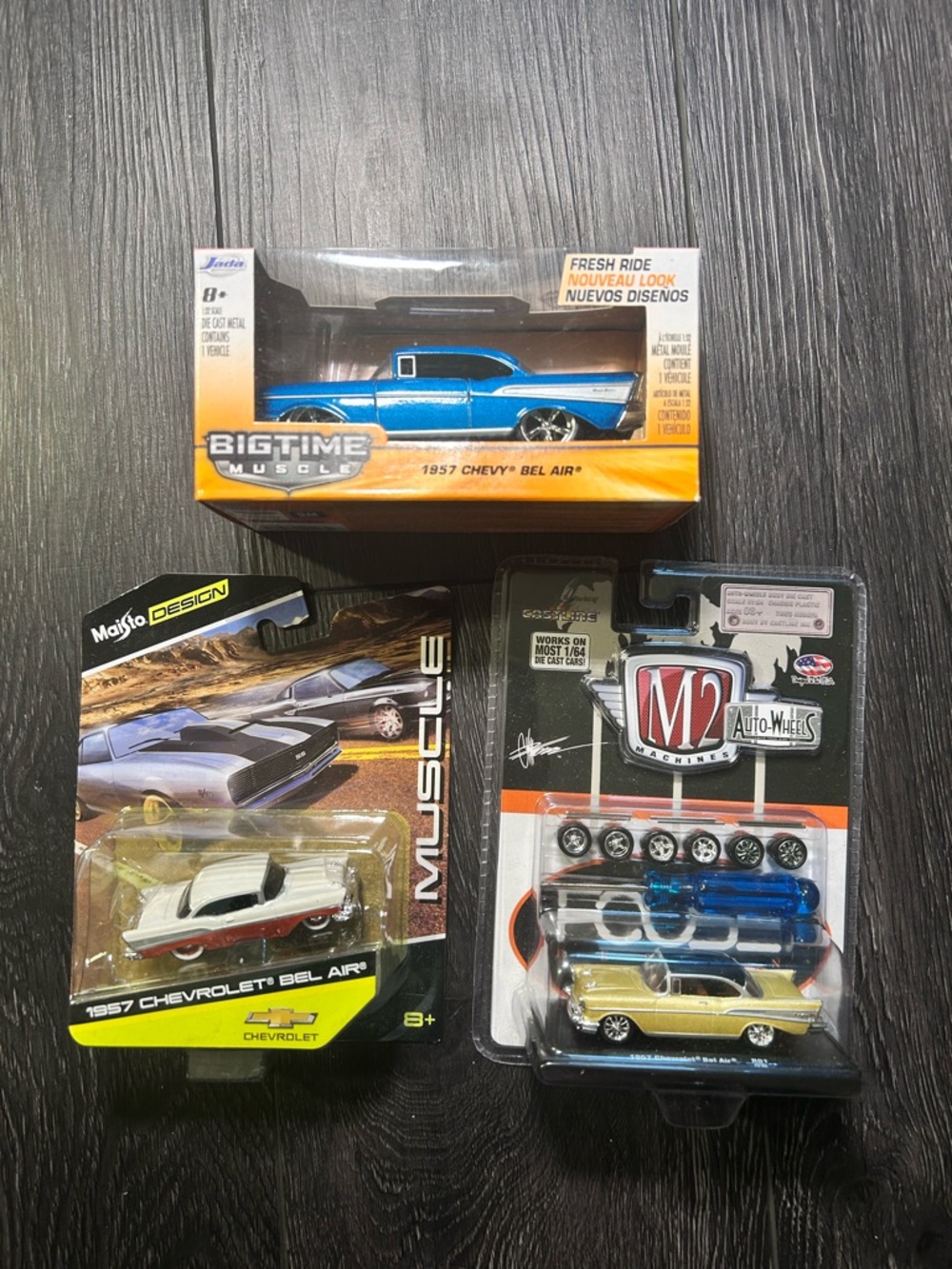 1957 Chevy Bel Air Diecast Car Lot – 5 Collector Sets Maisto, Jada, M2 Machines